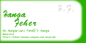 hanga feher business card